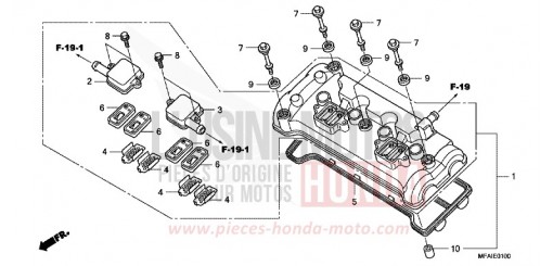 COUVERCLE DE CULASSE CBF1000A9 de 2009